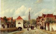 unknow artist European city landscape, street landsacpe, construction, frontstore, building and architecture.070 oil painting picture wholesale